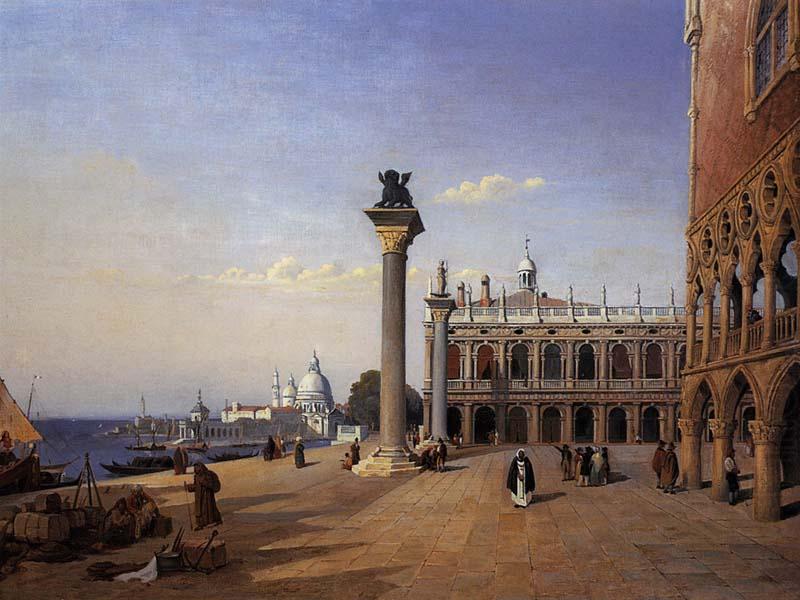 Jean Baptiste Camille  Corot Venise, La Piazetta china oil painting image